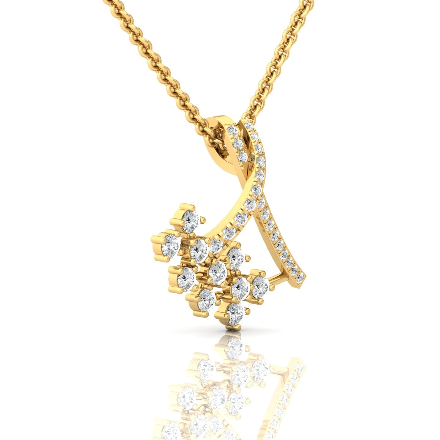 Radiant Elegance: Unique Round Diamond Pendant (1/2 ct. tw.) - Illuminate Your Style with Timeless Sparkle