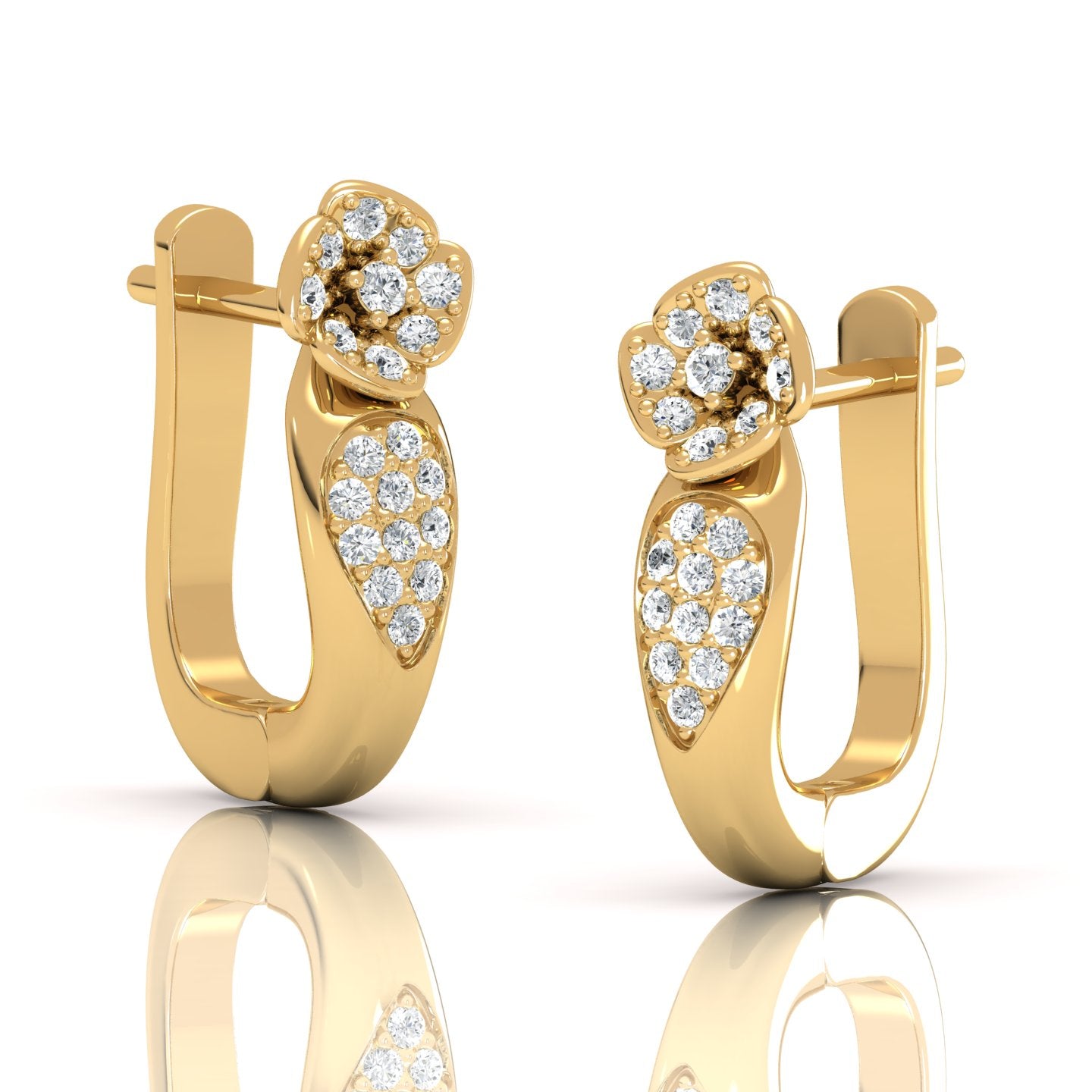 Lab Diamond Huggie Earrings (1/3 ct. tw.) - Effortless Glamour with Sustainable Sparkle