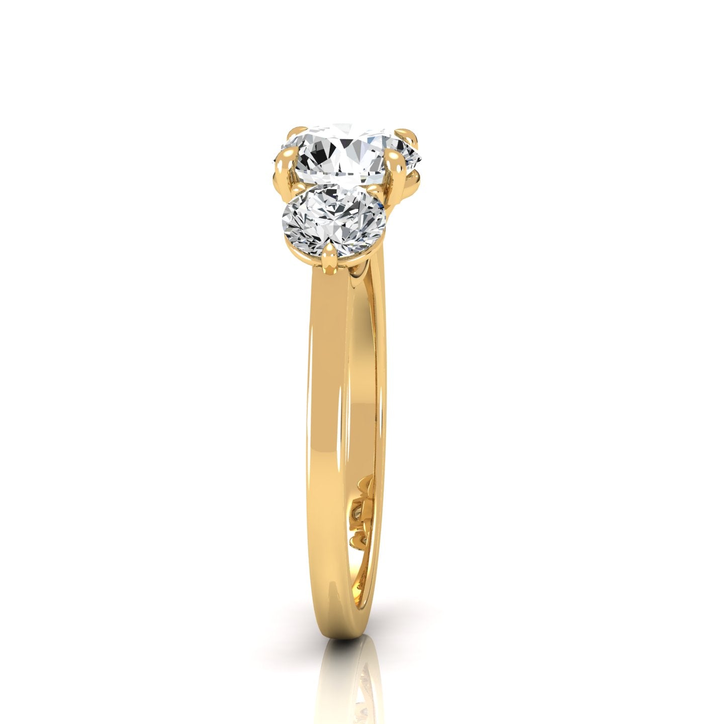 The Three Stone Round Brilliant Engagement Ring (2.5 ct. tw.) - Classic Elegance with Sparkling Brilliance