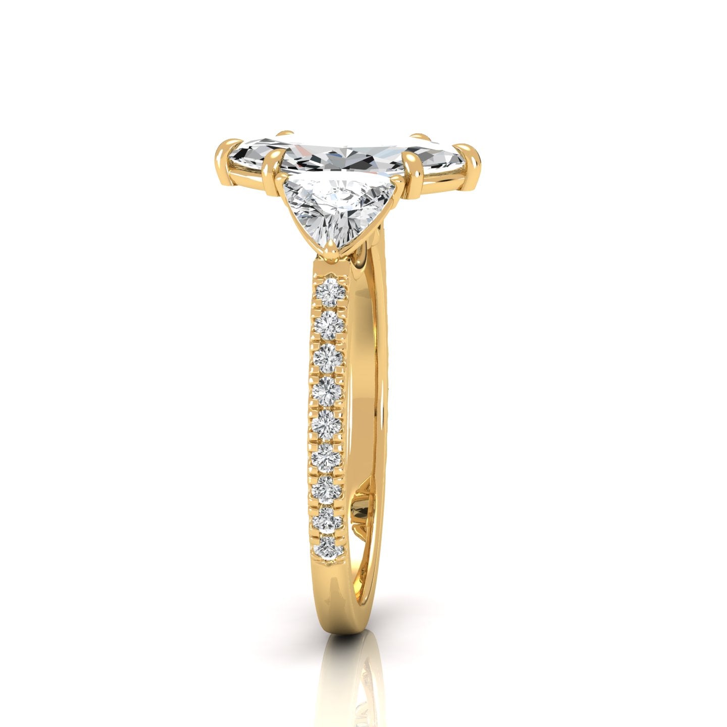 The Three Stone Marquise Engagement Ring (2.20 ct. tw.) - Timeless Elegance with Exquisite Sparkle