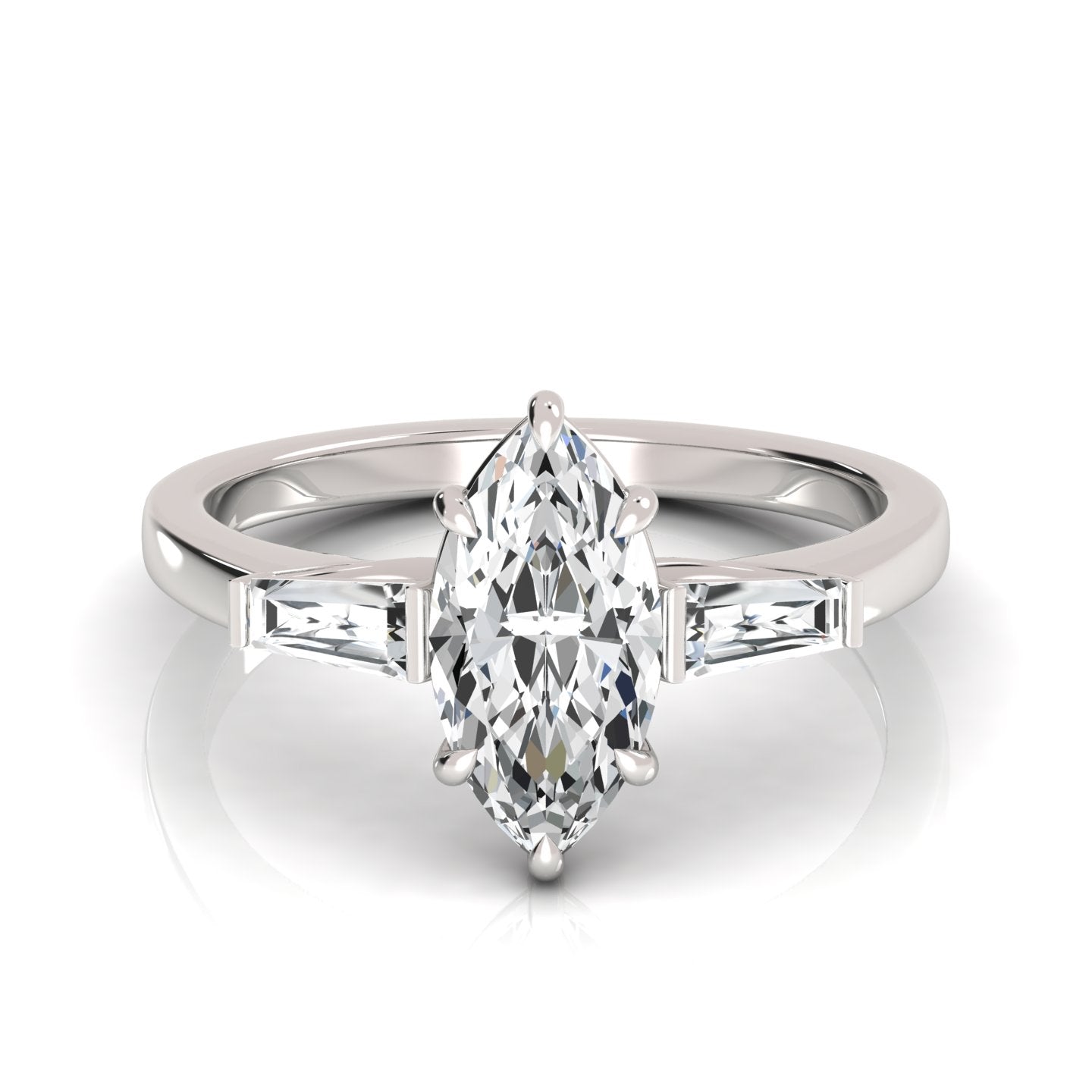 The Three Stone Marquise Engagement Ring (2.0 ct. tw.) - Embrace Elegance with Symbolism and Sparkle