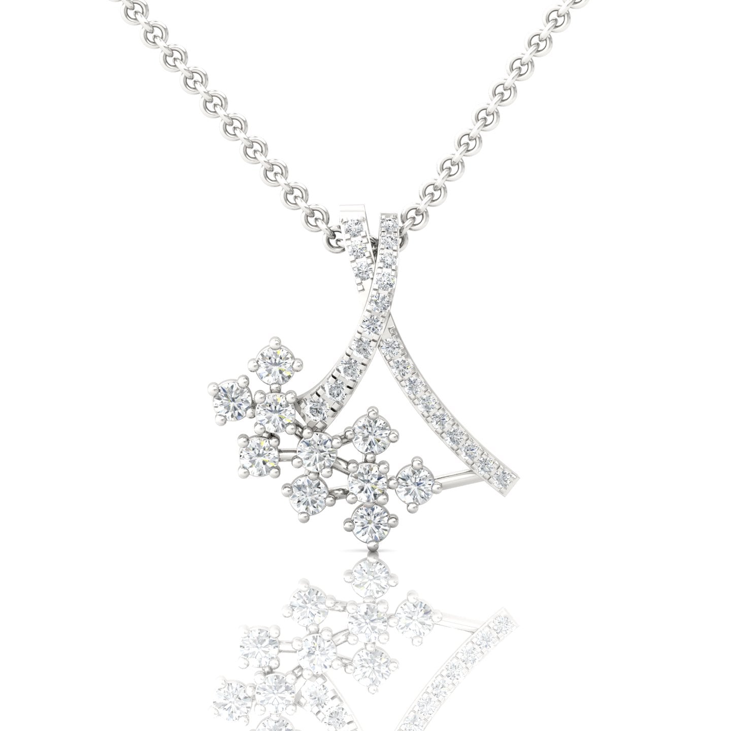 Radiant Elegance: Unique Round Diamond Pendant (1/2 ct. tw.) - Illuminate Your Style with Timeless Sparkle