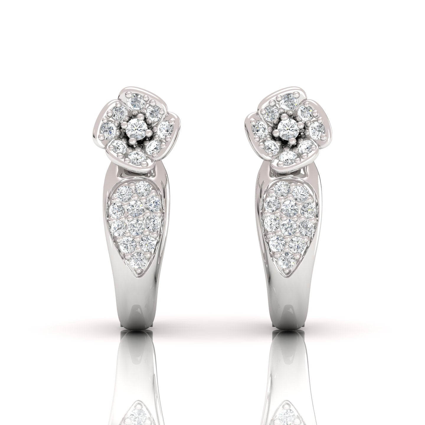 Lab Diamond Huggie Earrings (1/3 ct. tw.) - Effortless Glamour with Sustainable Sparkle