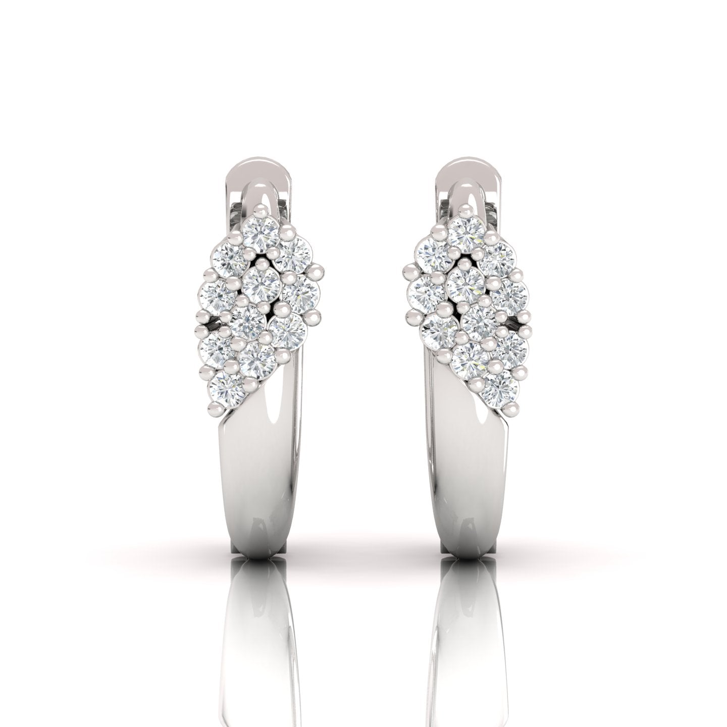 Marseille Diamond Hoop Earrings (1/4 ct. tw.) - Effortlessly Chic Sparkle for Everyday Glamour