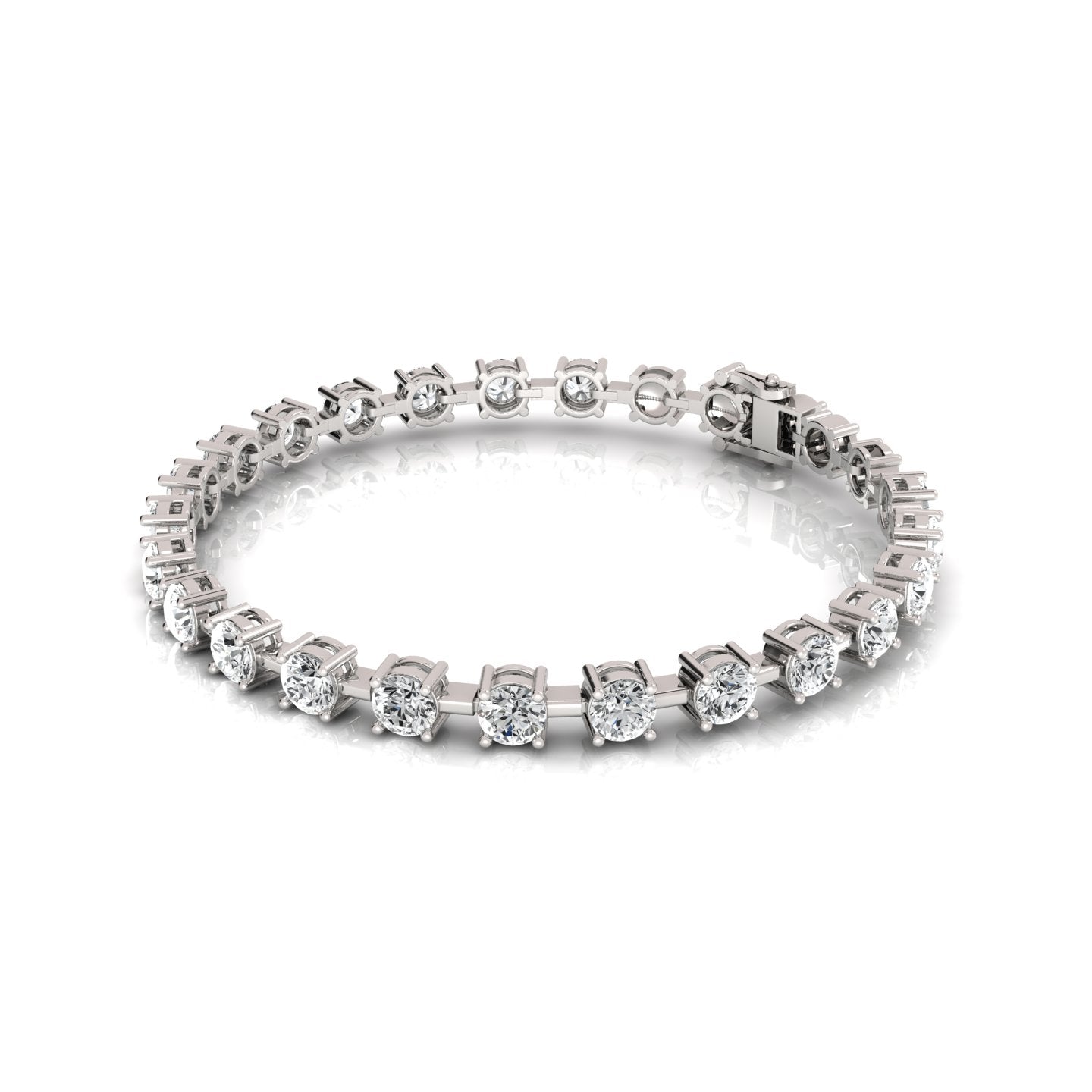 Aimee Diamond Bracelet - 7 Inches (Lab Grown) - Delicate and dazzling bracelet featuring lab-grown diamonds, perfect for adding a touch of elegance to any outfit