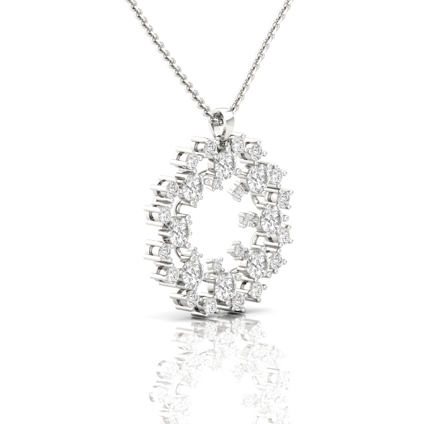 Love In Morse Code Diamond Pendant (2 ct. tw.) - Express Your Affection with Timeless Sparkle