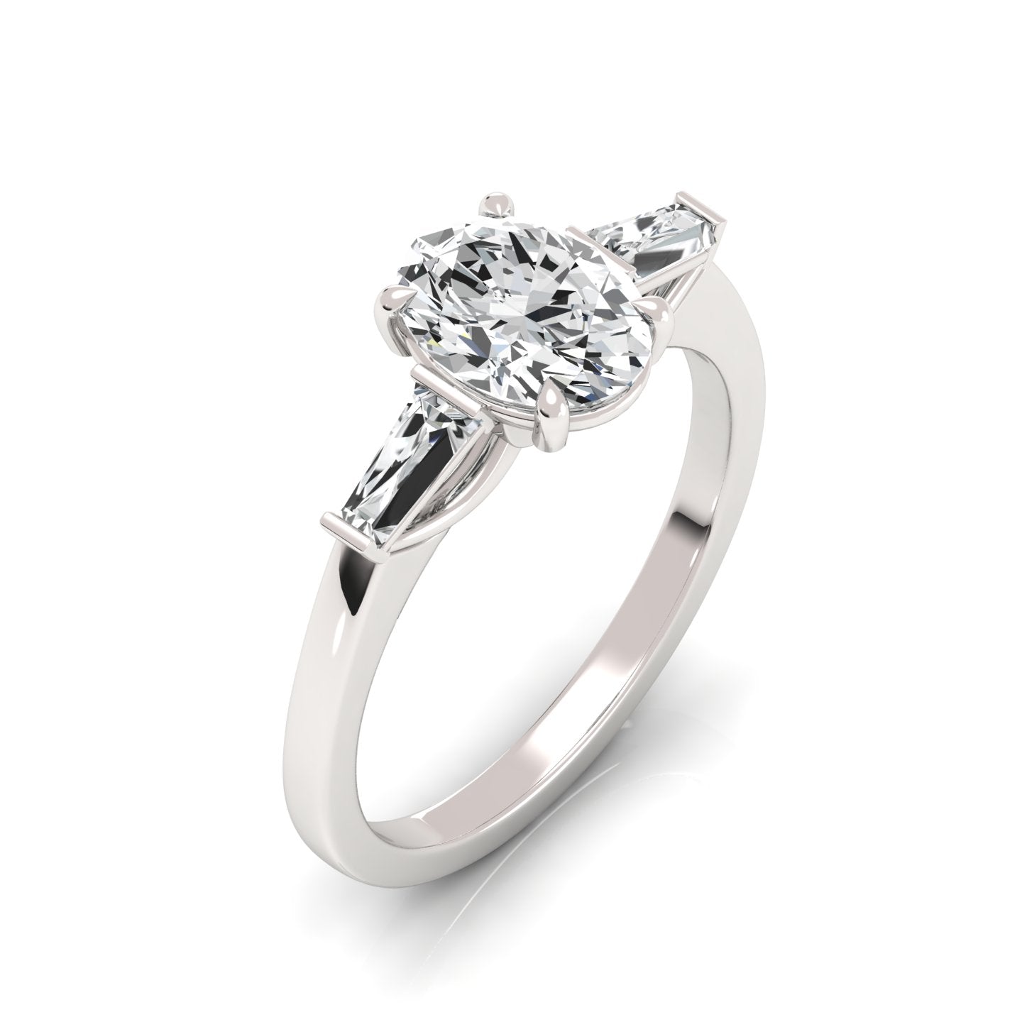 The Three Stone Oval Engagement Ring (2.00 ct. tw.) - Embrace Timeless Beauty with Sparkling Sophistication