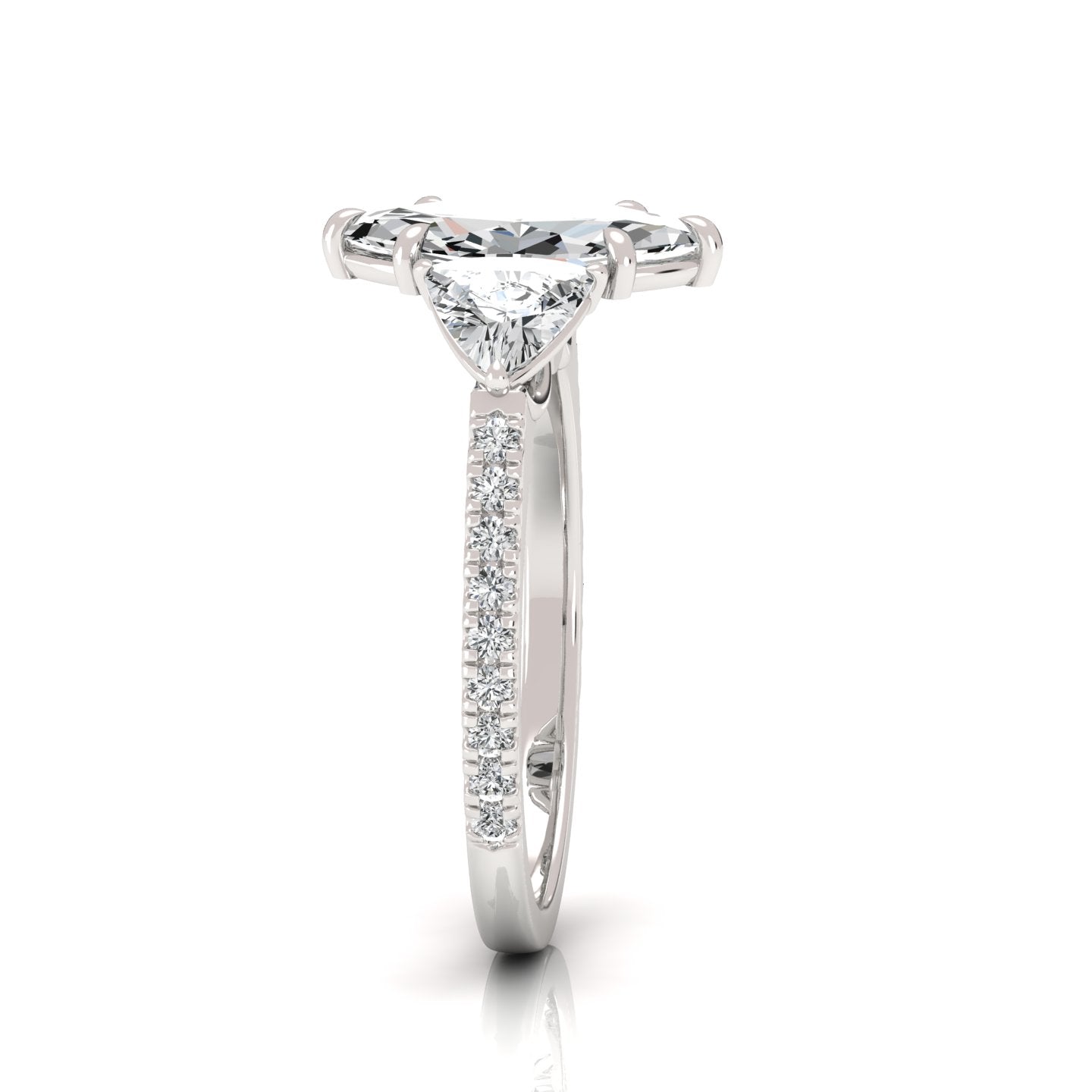 The Three Stone Marquise Engagement Ring (2.20 ct. tw.) - Timeless Elegance with Exquisite Sparkle