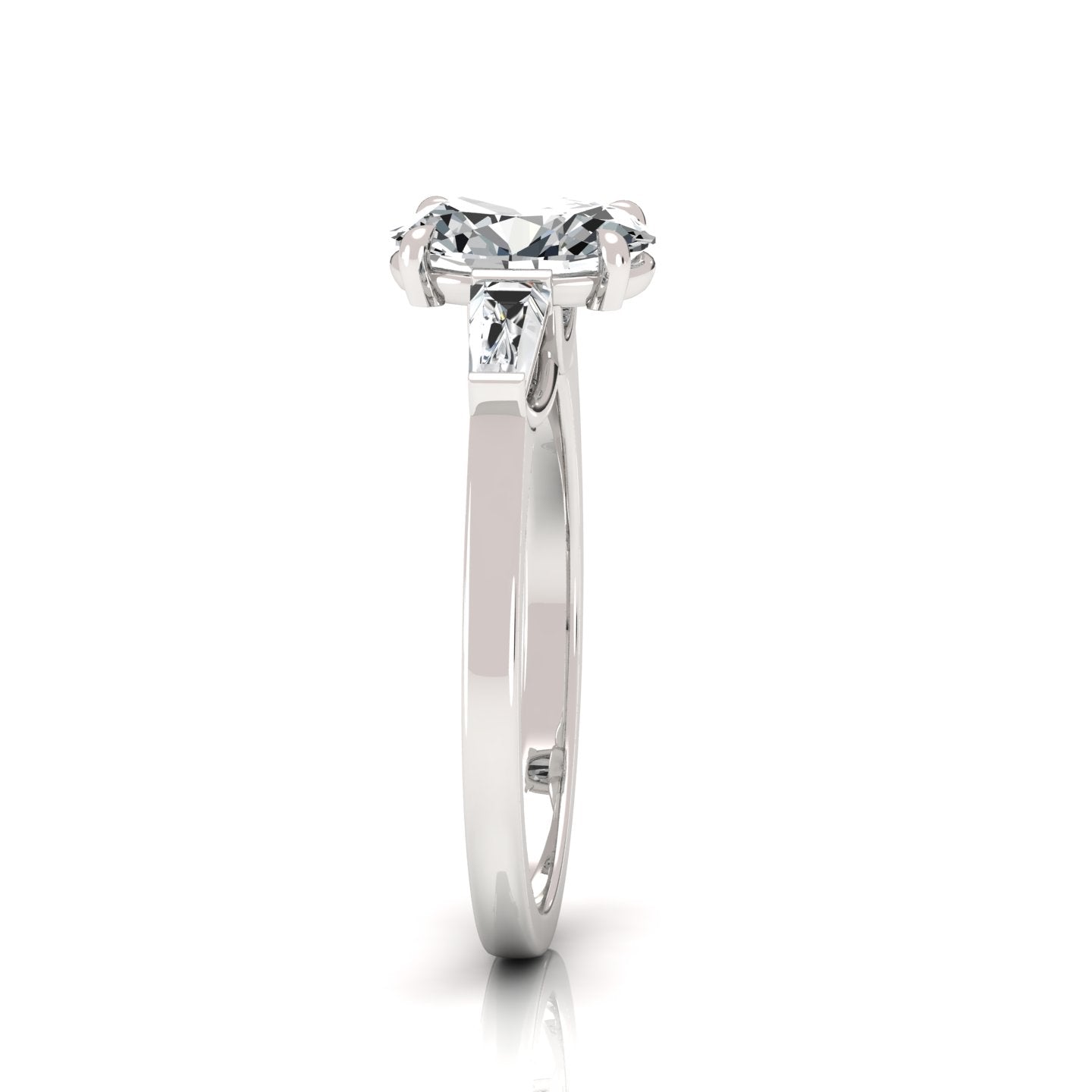 The Three Stone Oval Engagement Ring (2.00 ct. tw.) - Embrace Timeless Beauty with Sparkling Sophistication