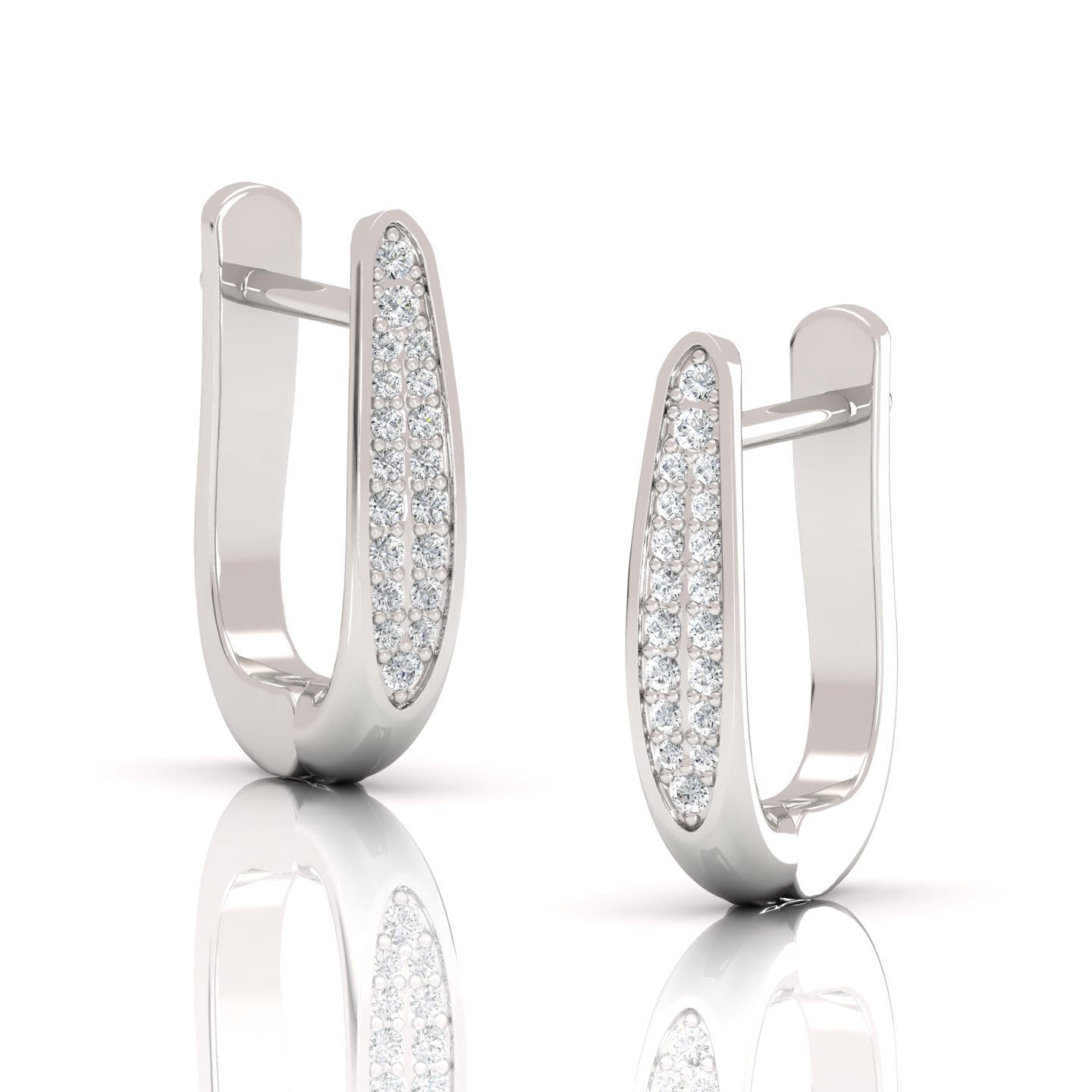 Dazzling 0.20 CTW Diamond Leverback Earrings: Timeless Elegance - Sparkle with Classic Sophistication