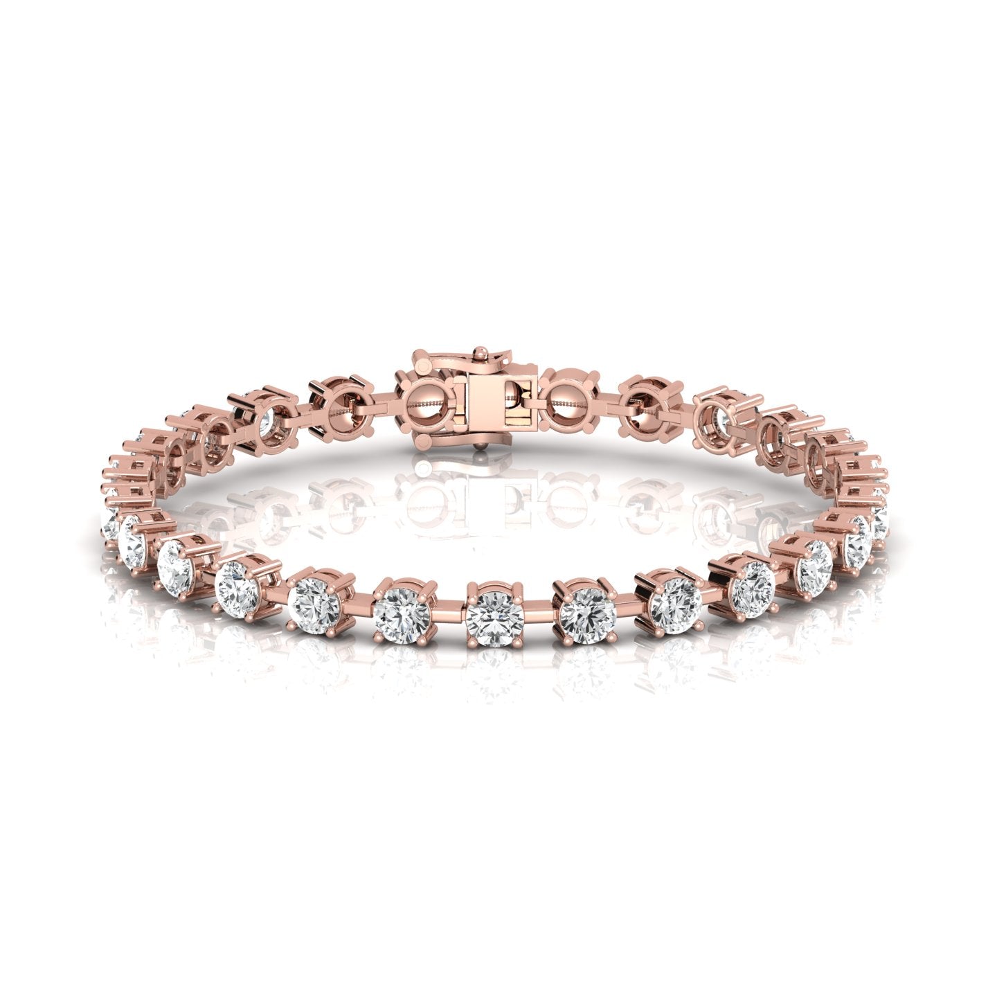 Aimee Diamond Bracelet - 7 Inches (Lab Grown) - Delicate and dazzling bracelet featuring lab-grown diamonds, perfect for adding a touch of elegance to any outfit