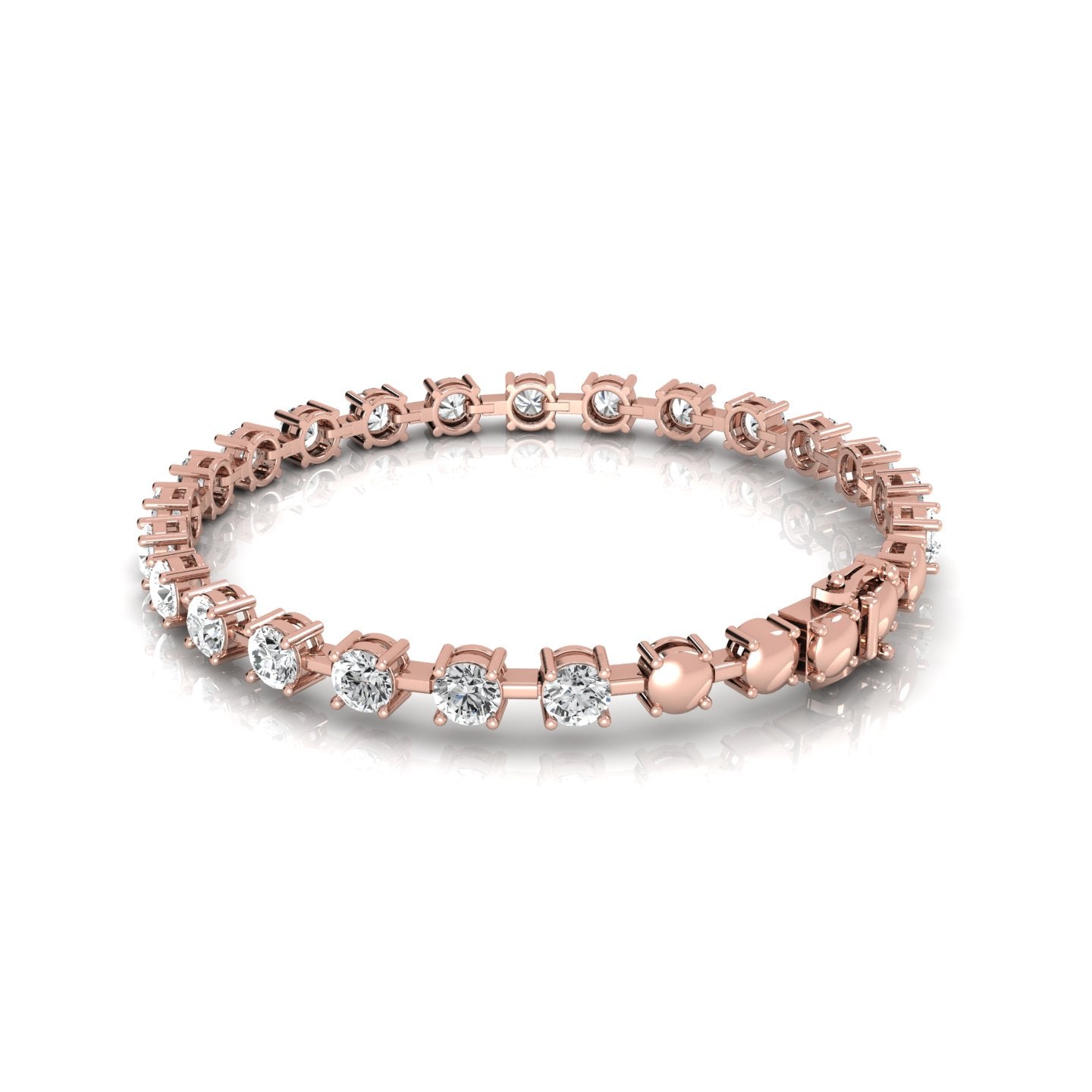 Aimee Diamond Bracelet - 7 Inches (Lab Grown) - Delicate and dazzling bracelet featuring lab-grown diamonds, perfect for adding a touch of elegance to any outfit