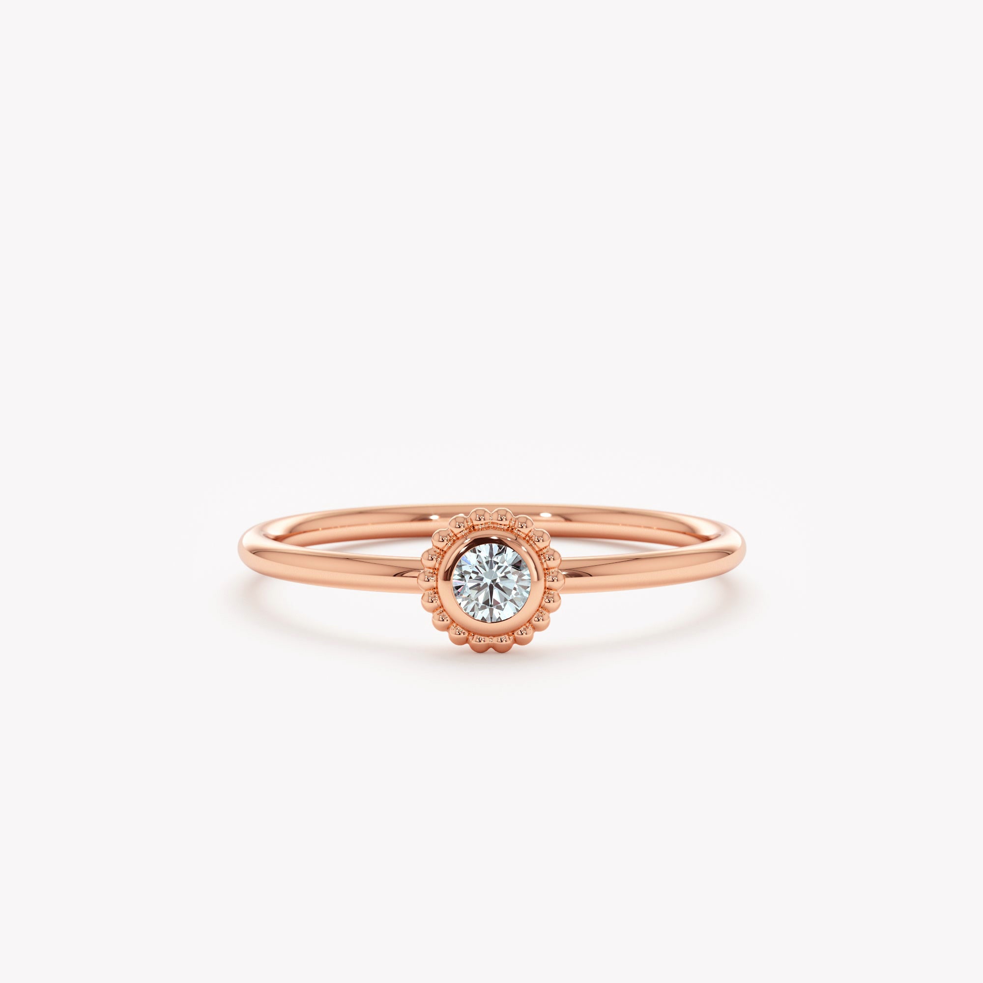 Aquamarine Deco Era Ring