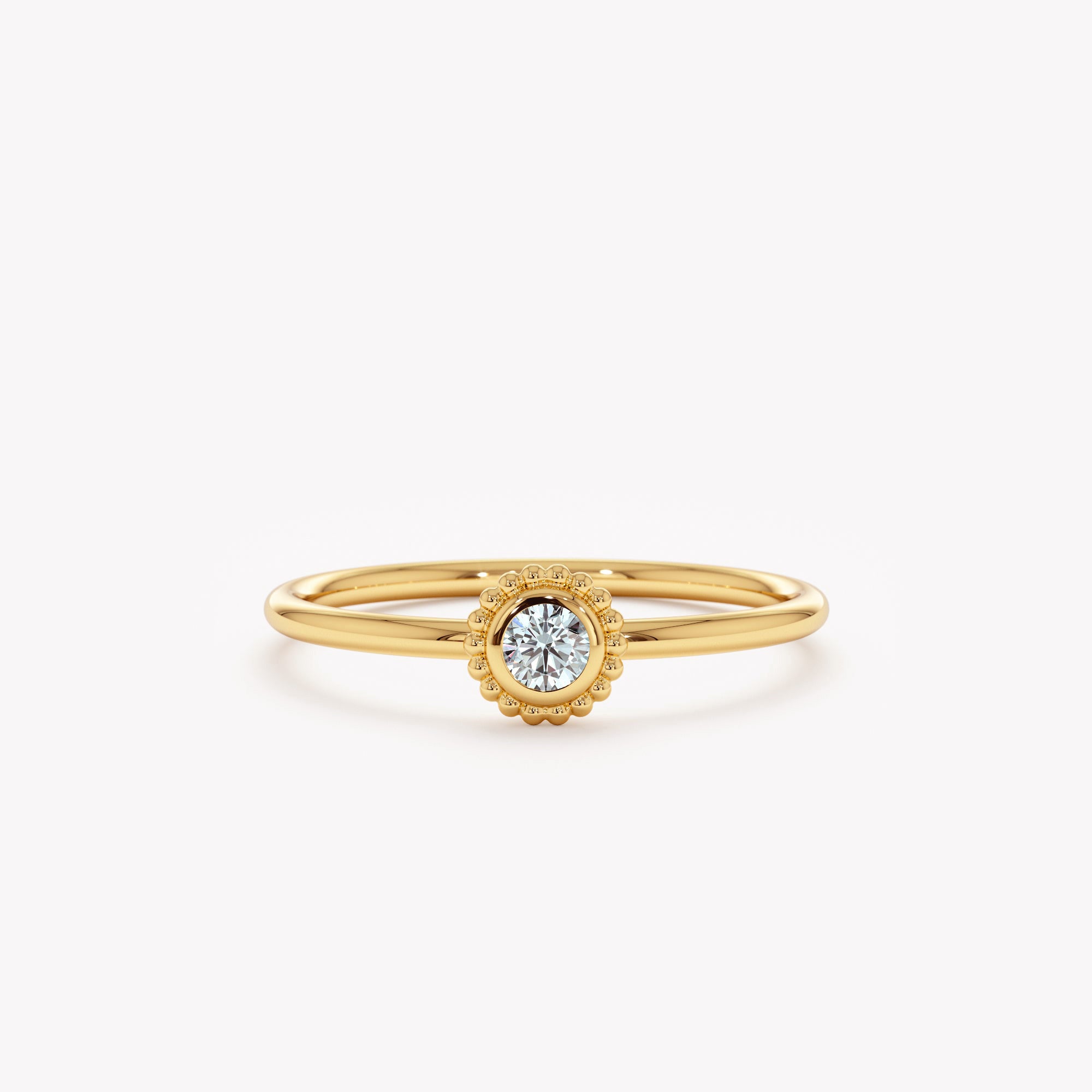 Aquamarine Deco Era Ring