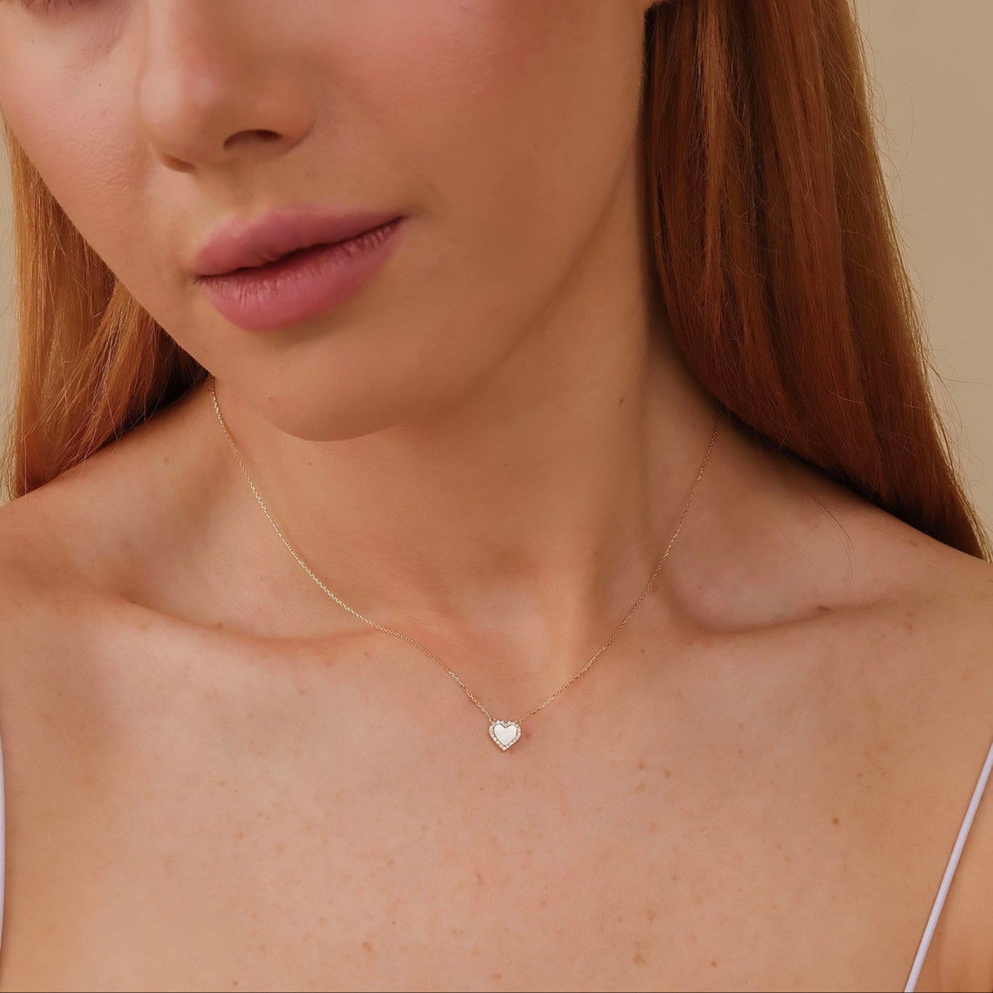 Pearl Kiss Heart Necklace