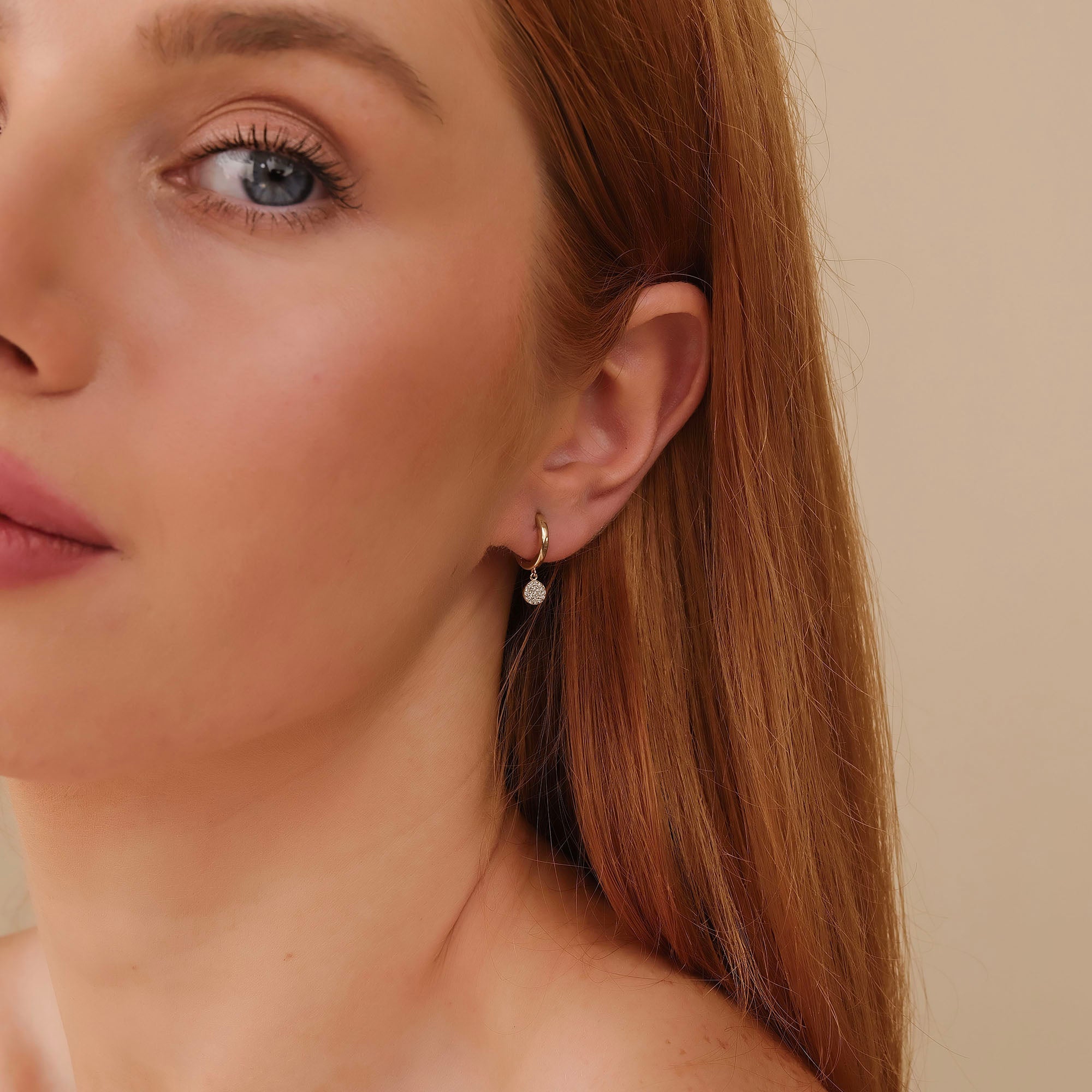 Twinkle Disc Hoops