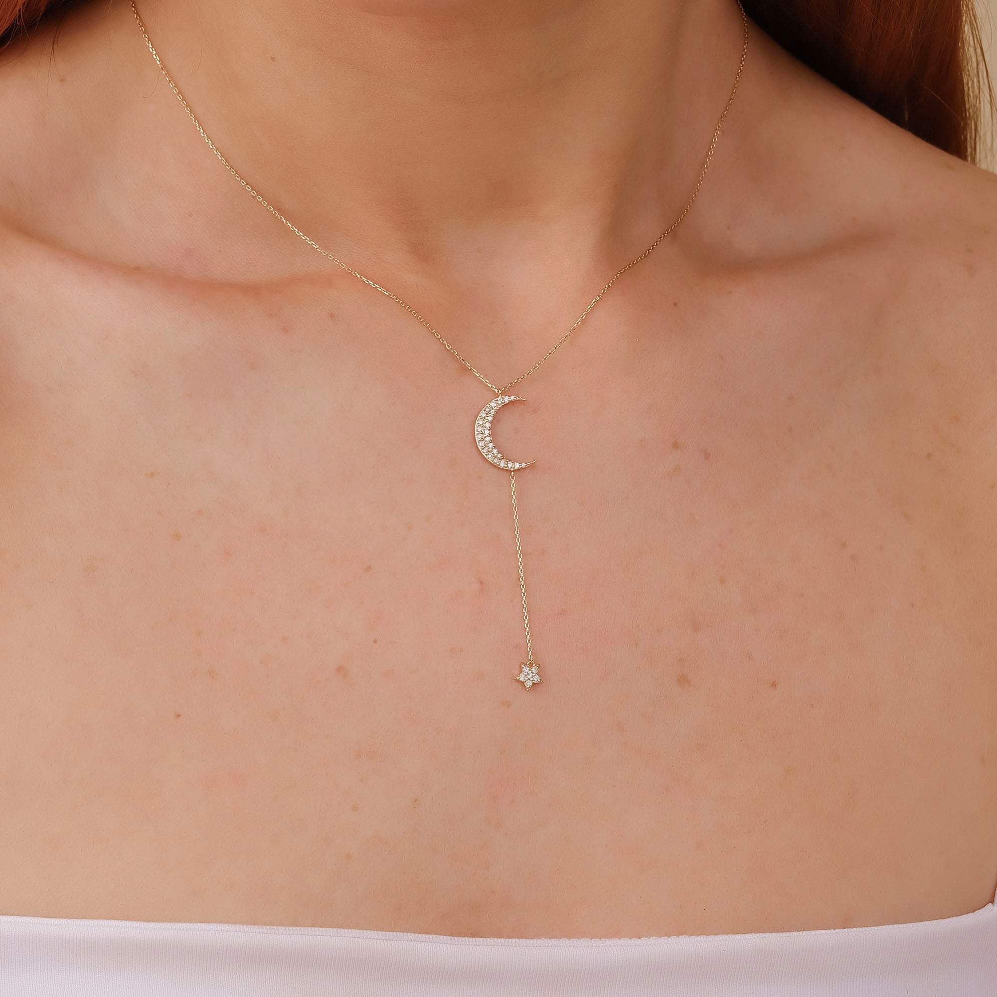 Twilight Moon and Star Necklace