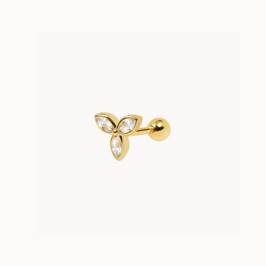 Vio Sterling Silver 925 Gold Plated Piercing - Jewel Edition