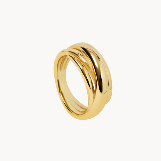 Obalka: Minimalist Intertwining XL Ring - Jewel Edition