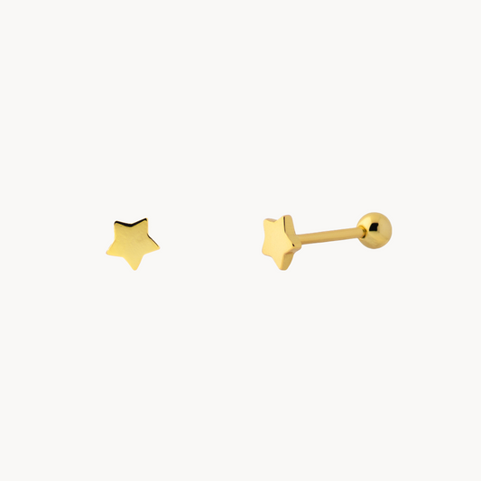 Full Star Gold Plated Steel Piercing - Jewel Edition