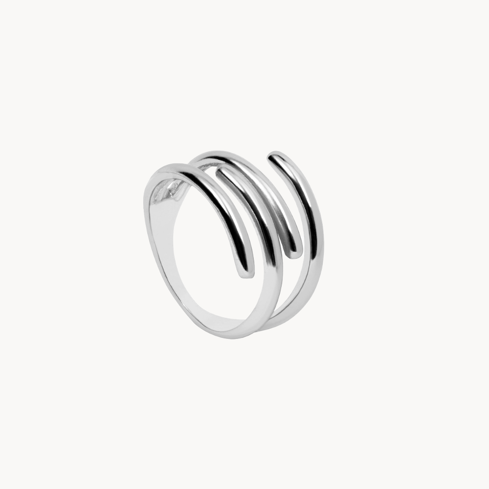 Grana Ring: Sterling Silver 925 with 18K Gold Plating - Jewel Edition