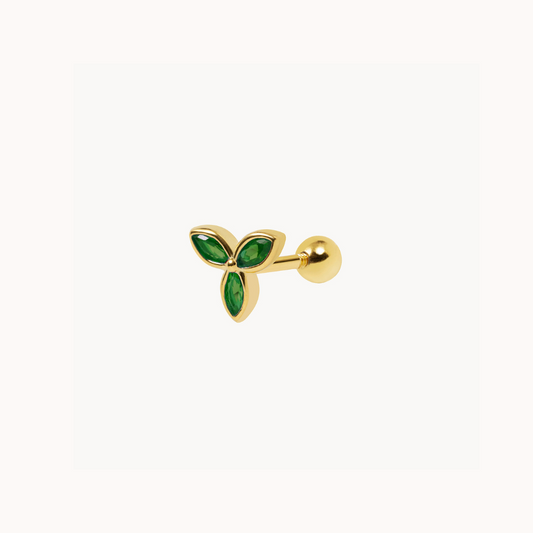 Vio Earring: 925 Sterling Silver 925 Gold Plated - Jewel Edition