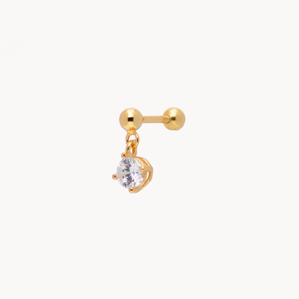 Dangle 18K Gold-Plated Sterling Silver Piercing - Jewel Edition