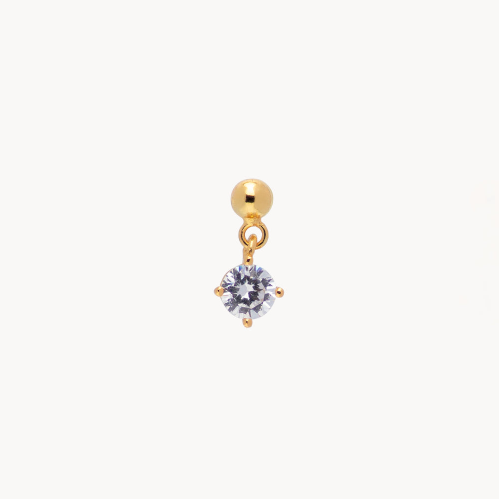 Dangle 18K Gold-Plated Sterling Silver Piercing - Jewel Edition