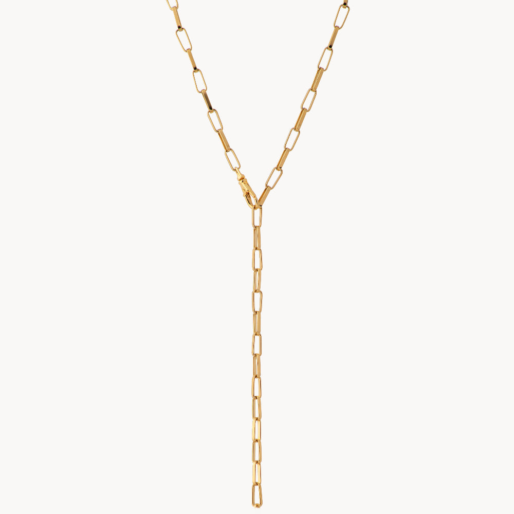 Fressange Rectangular Link Chain Necklace - Jewel Edition