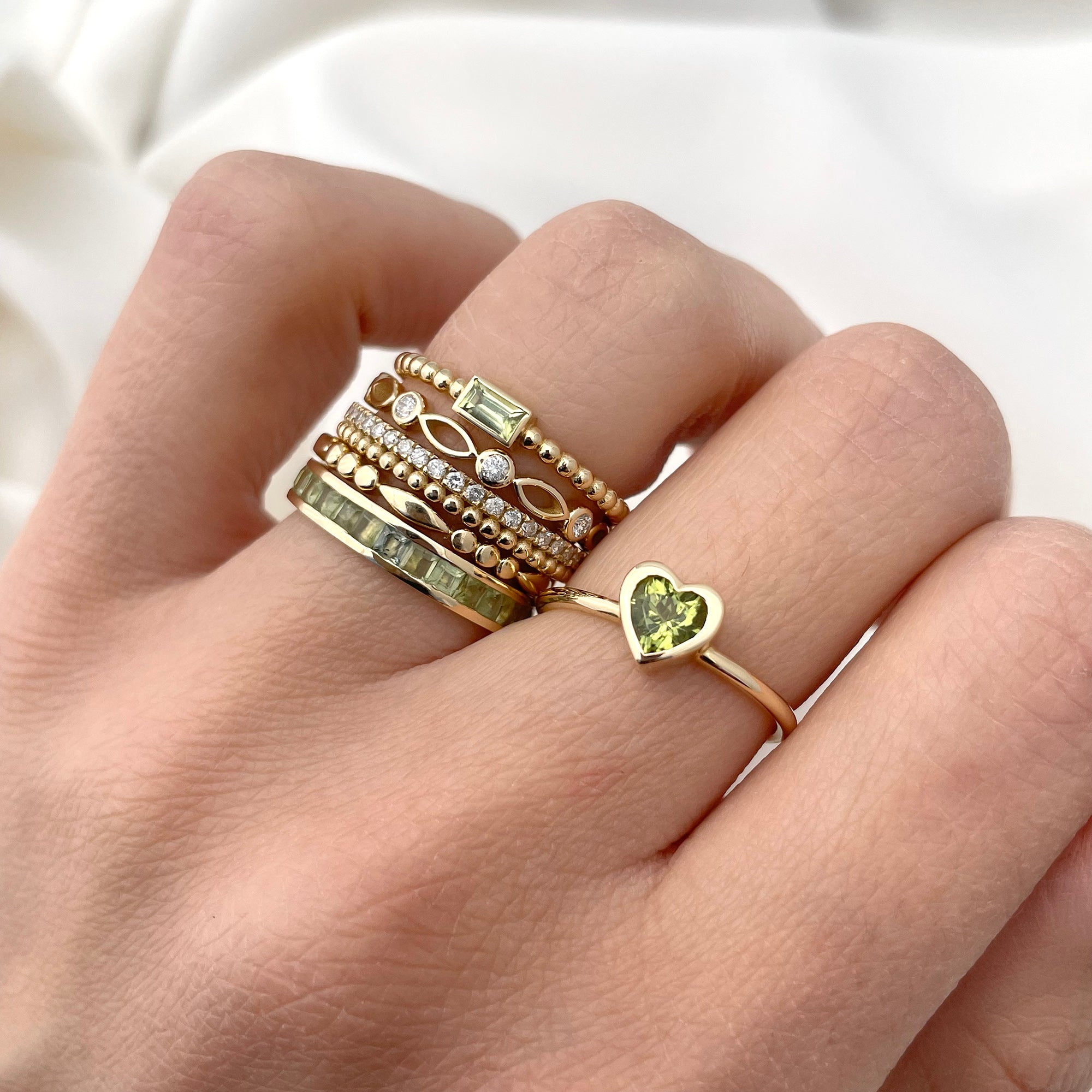 Tranquil Peridot Ring