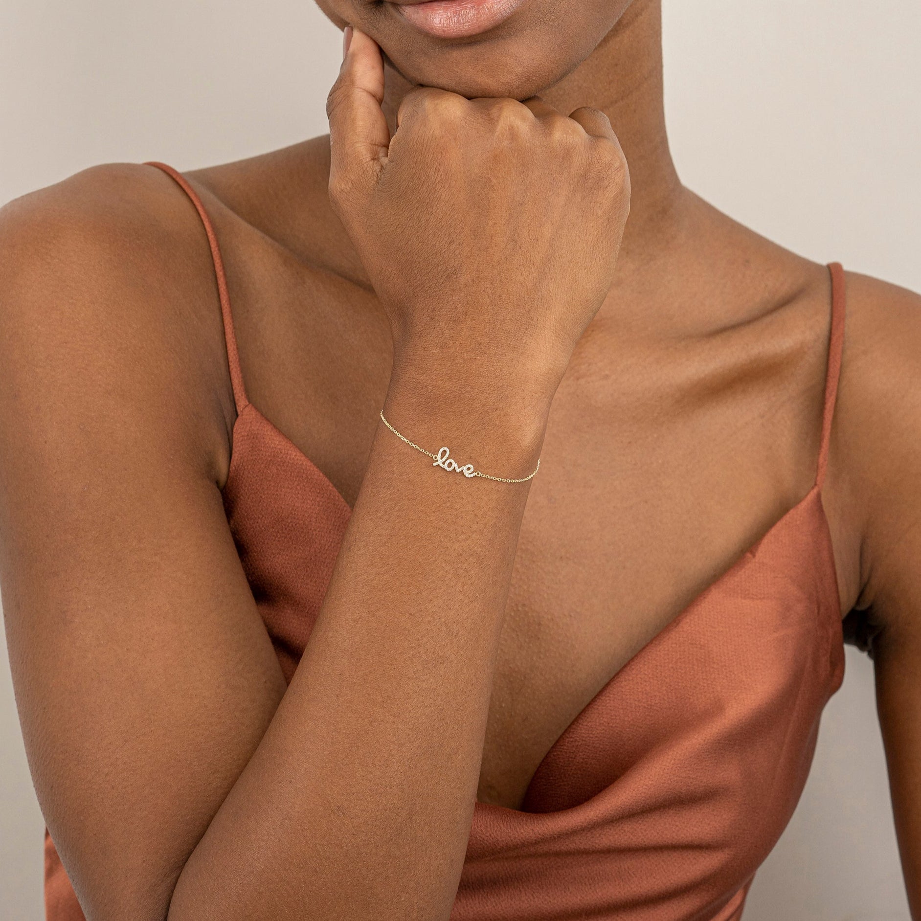 Heartfelt Diamond Link Bracelet