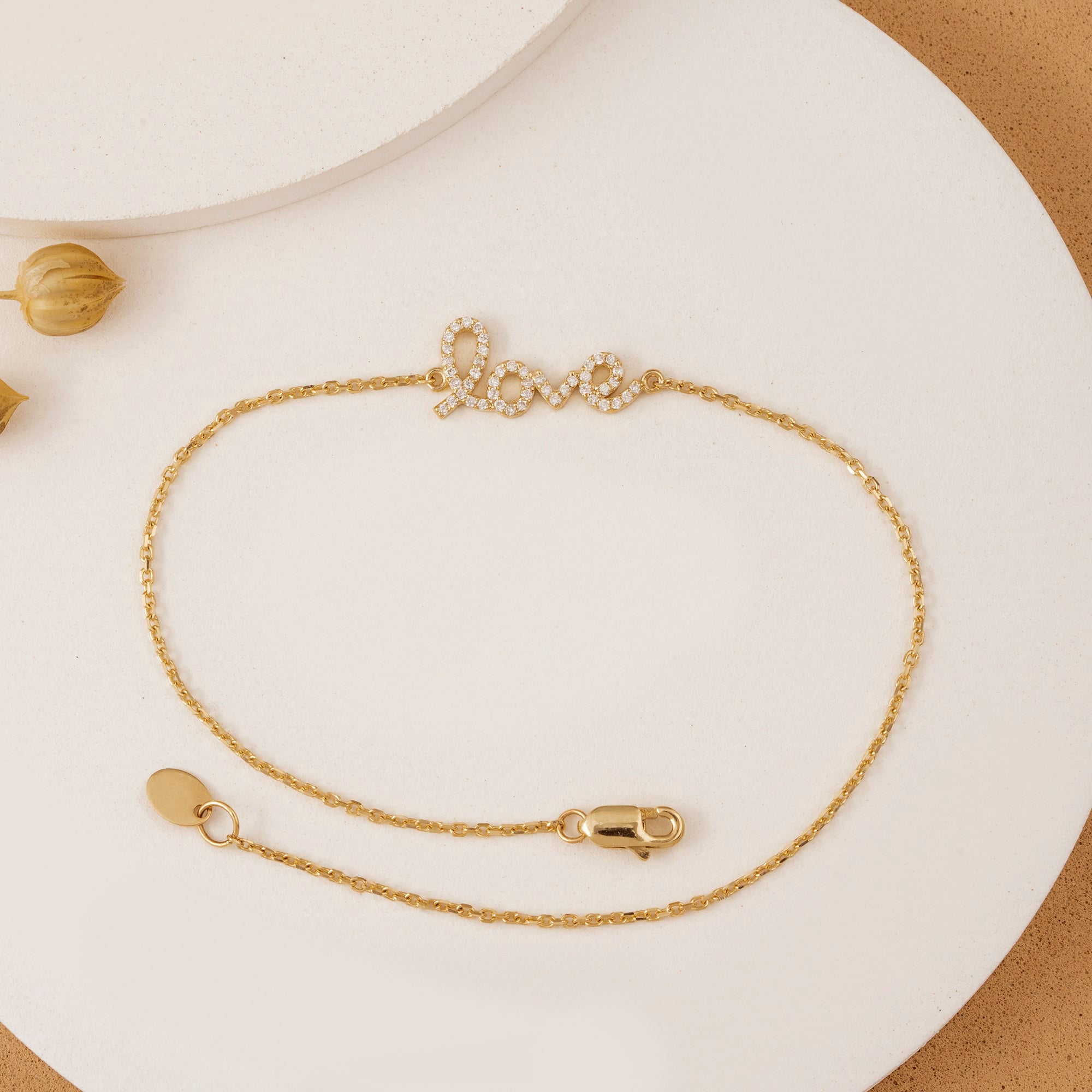 Heartfelt Diamond Link Bracelet