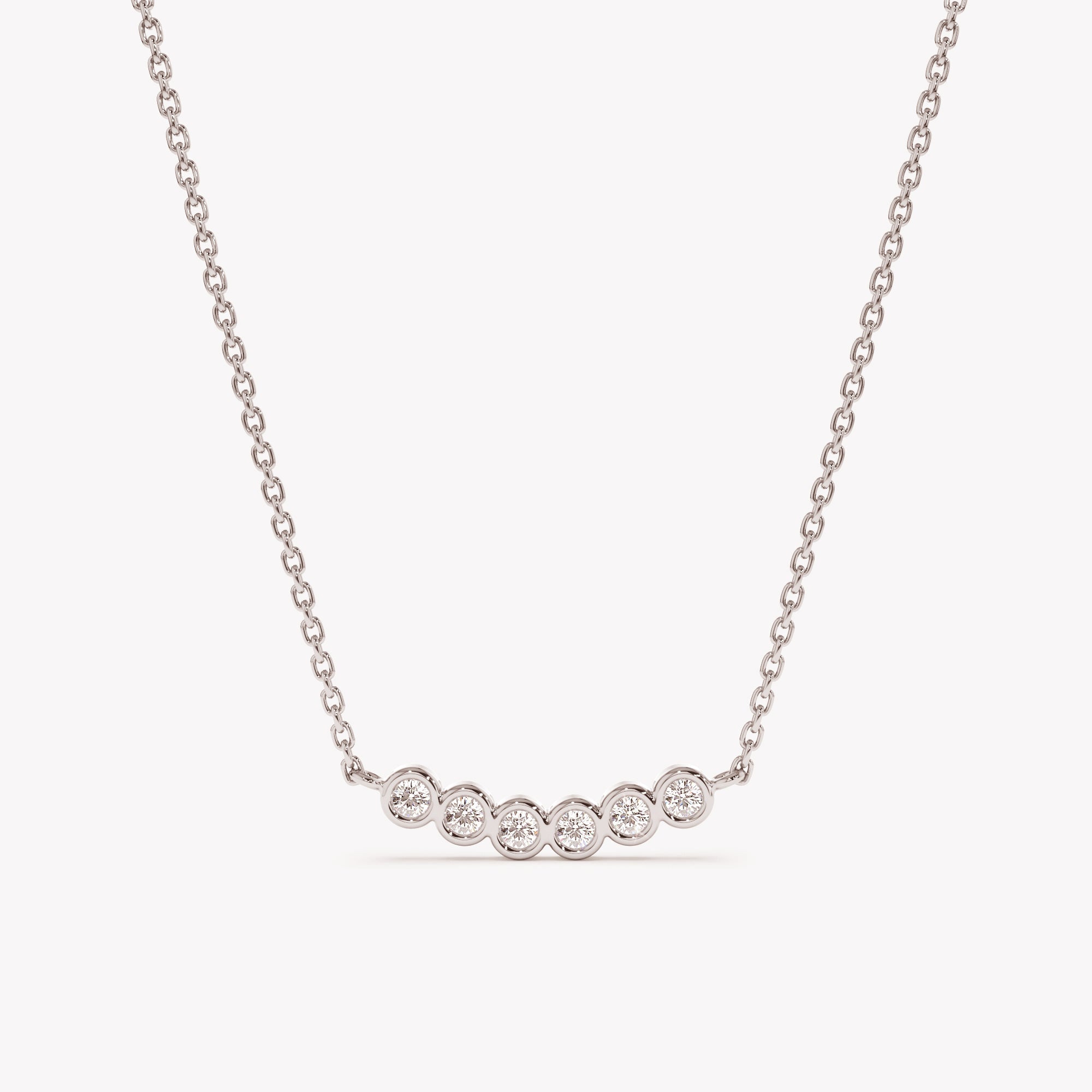 Bubble Line Pendant Necklace
