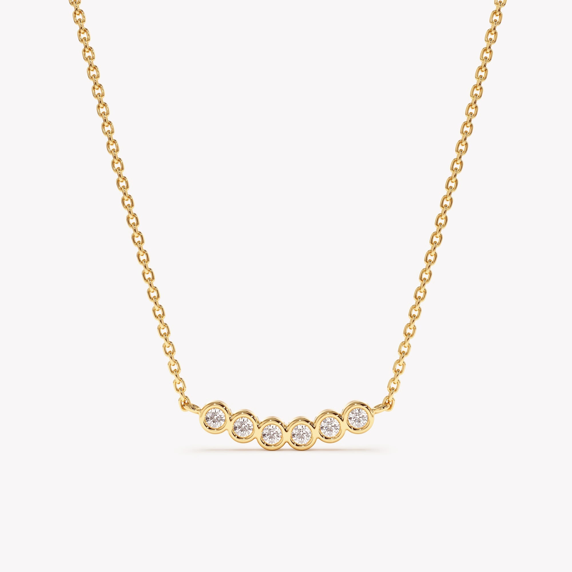 Bubble Line Pendant Necklace