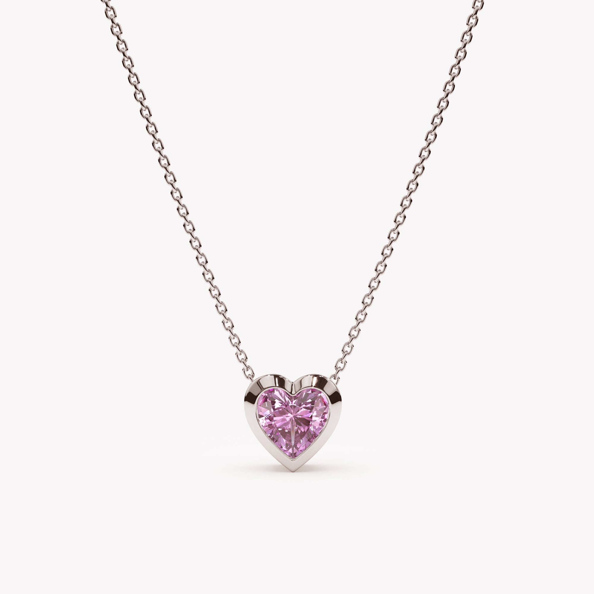 Violet Heart Necklace
