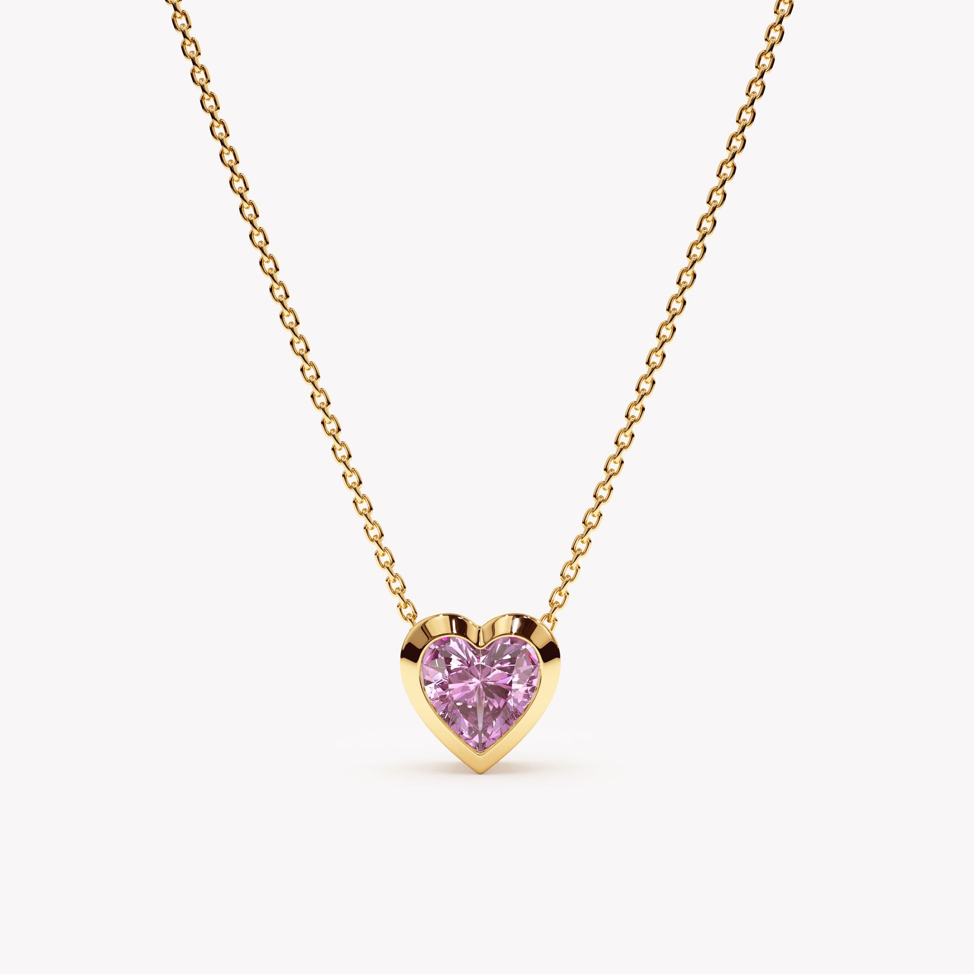 Violet Heart Necklace