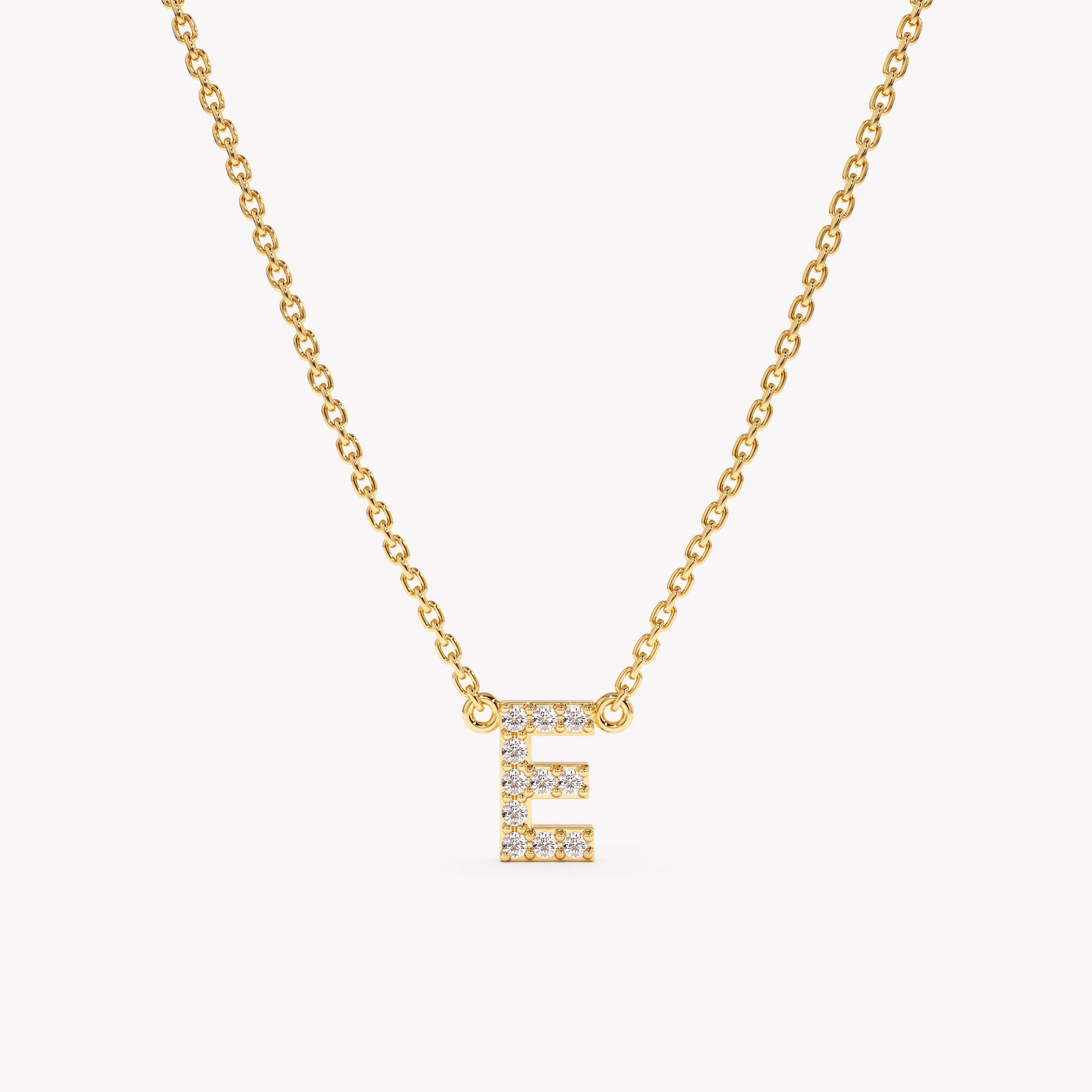 Dainty Diamond Twinkle Letter Necklace