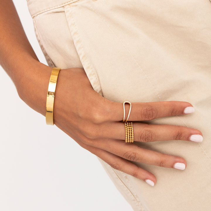 Endless Dots Waterproof Ring: Elegance in Durability - Jewel Edition