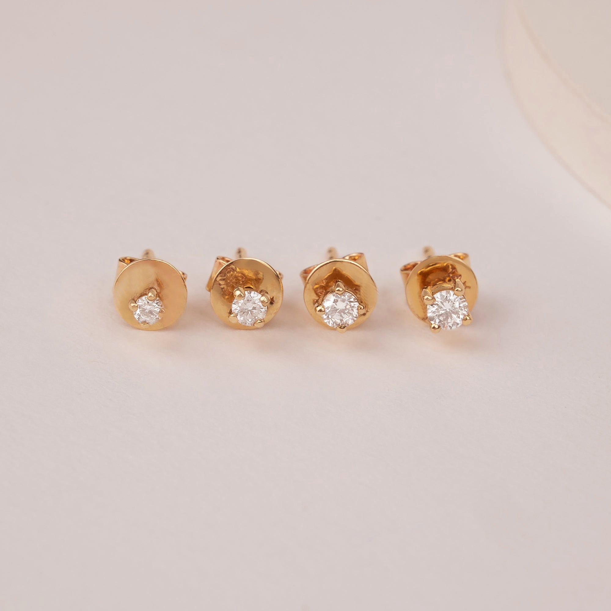 Gleaming Dot Earrings