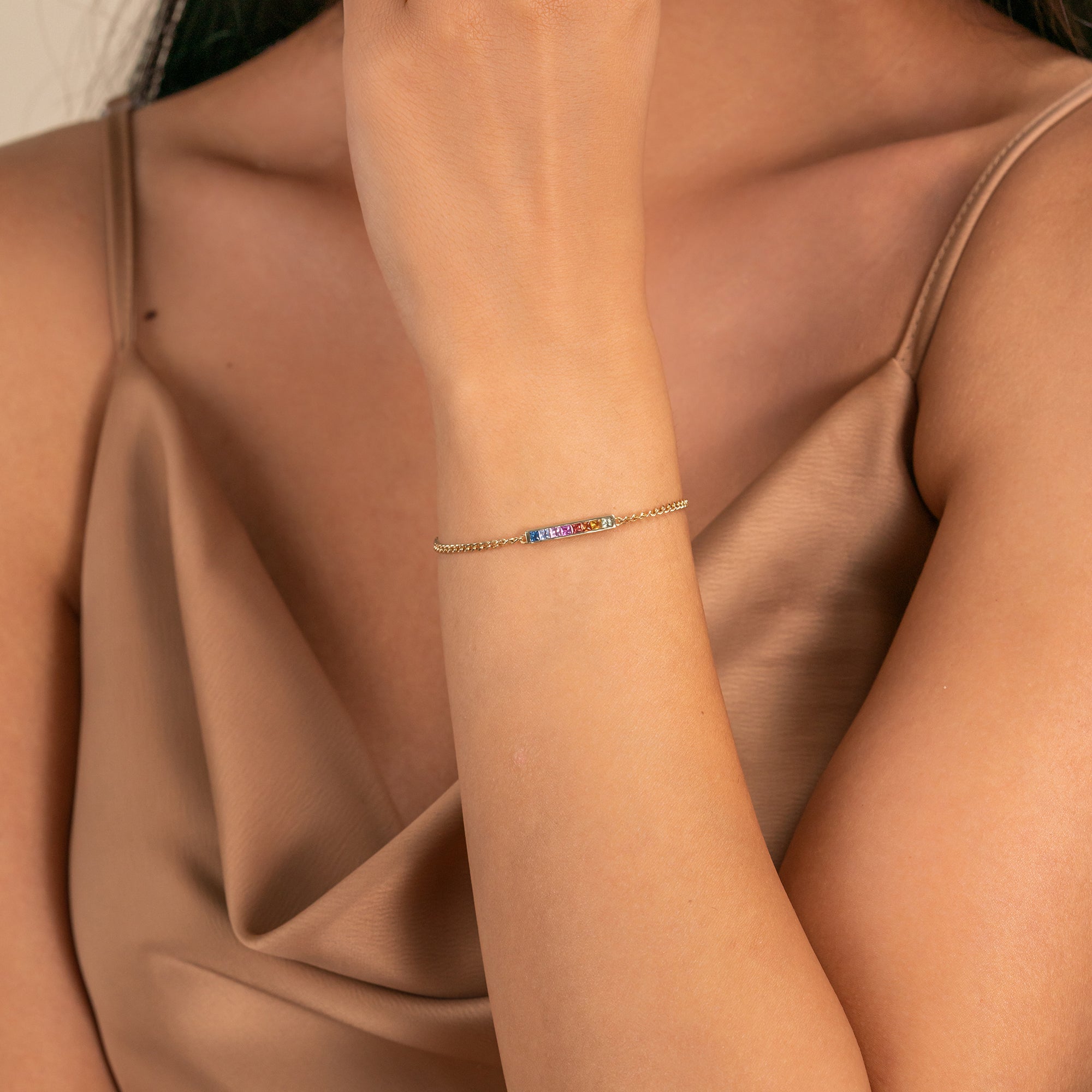 Colorwave Cuban Bar Bracelet