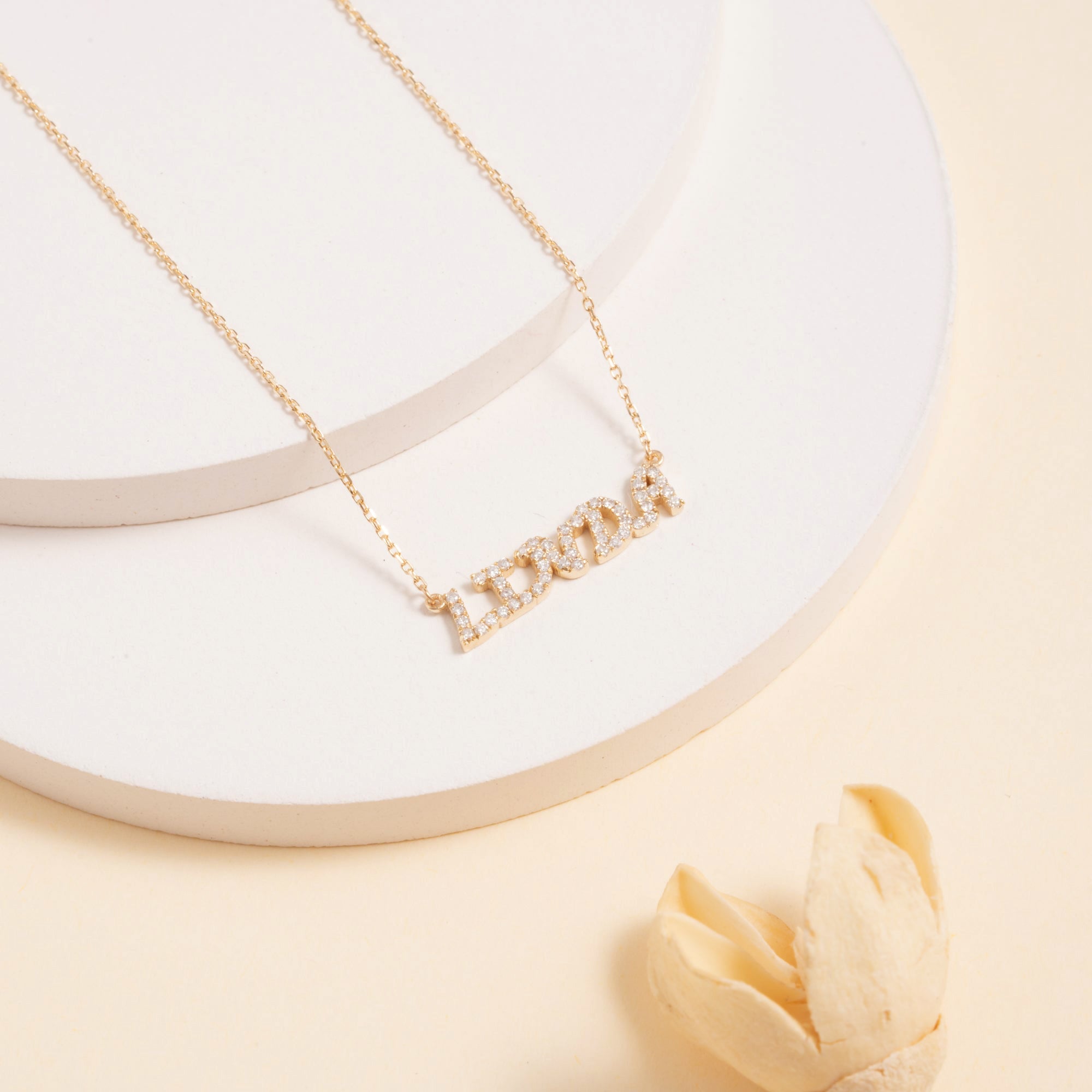Dainty Gem Name Necklace