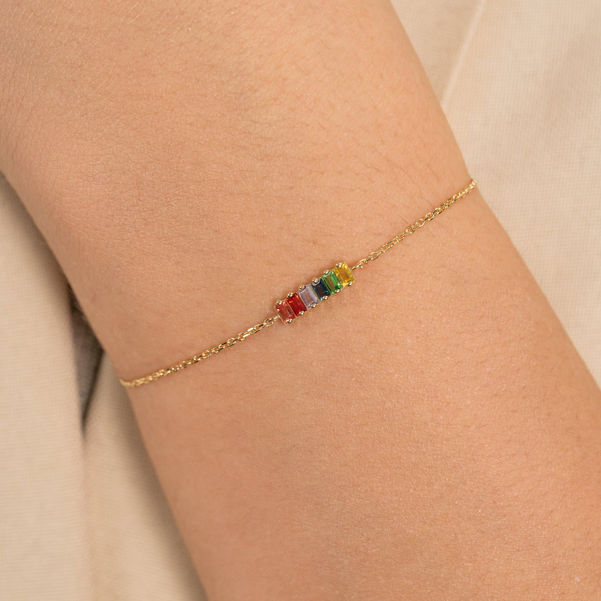 Color Burst Sapphire Bracelet