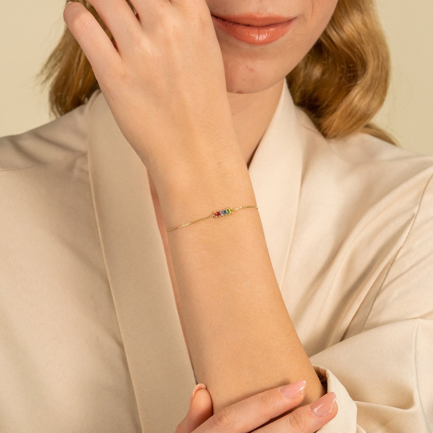 Color Burst Sapphire Bracelet