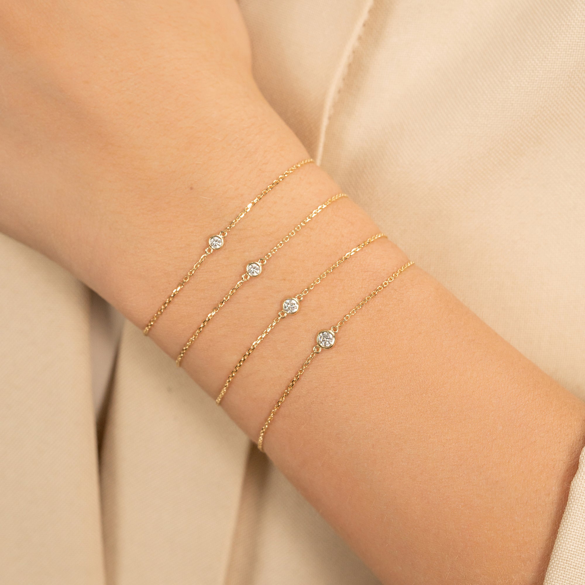 Thin Cable Bracelet