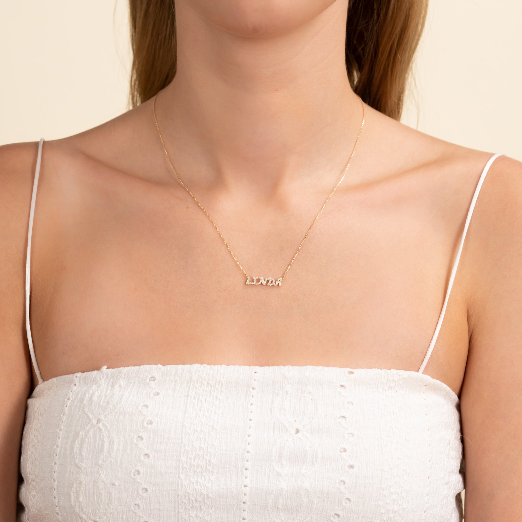 Dainty Gem Name Necklace