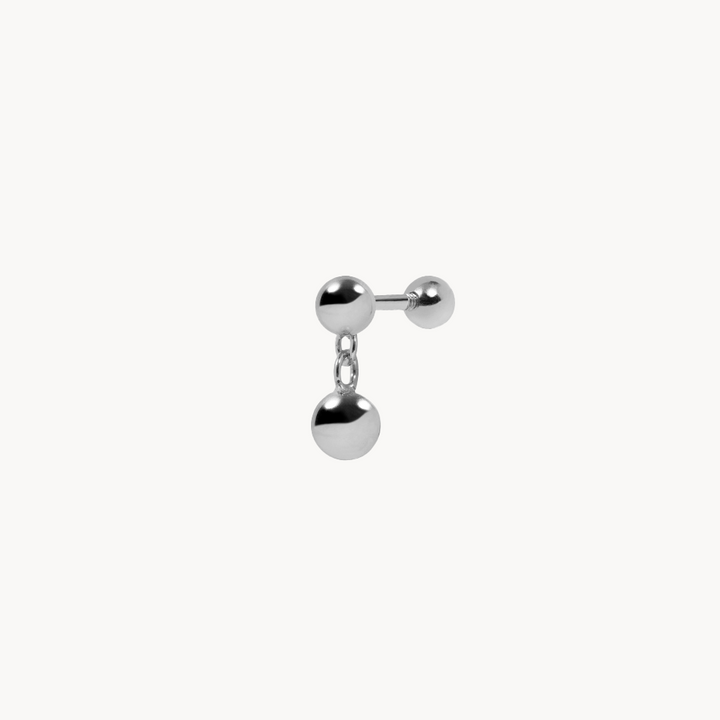 Pellet Circular Charm Piercing - 18 kt Gold-Plated Steel - Jewel Edition