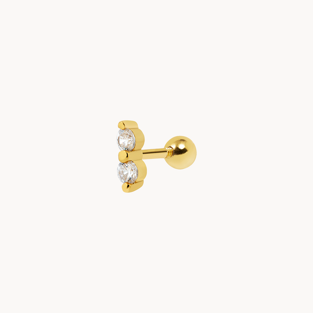 Petite Ala Piercing: Sterling Silver 925 Plated in 18 Carat Gold - Jewel Edition