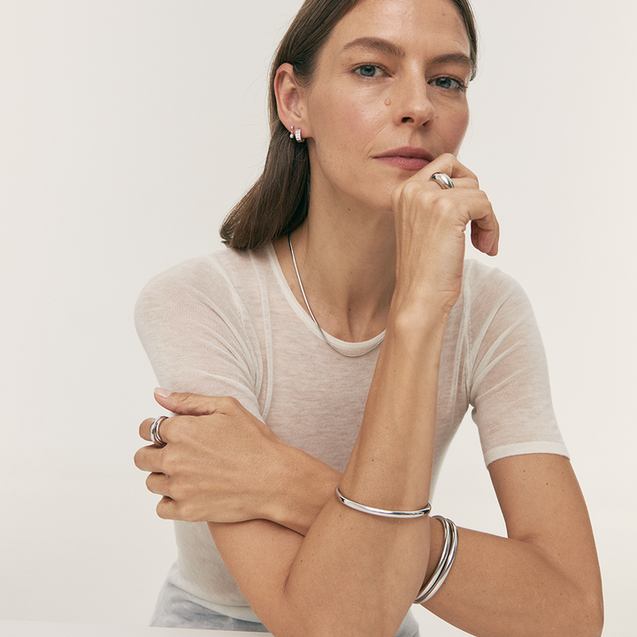 Timeless Elegance in Sterling Silver with 18K Gold Plating - Jewel Edition