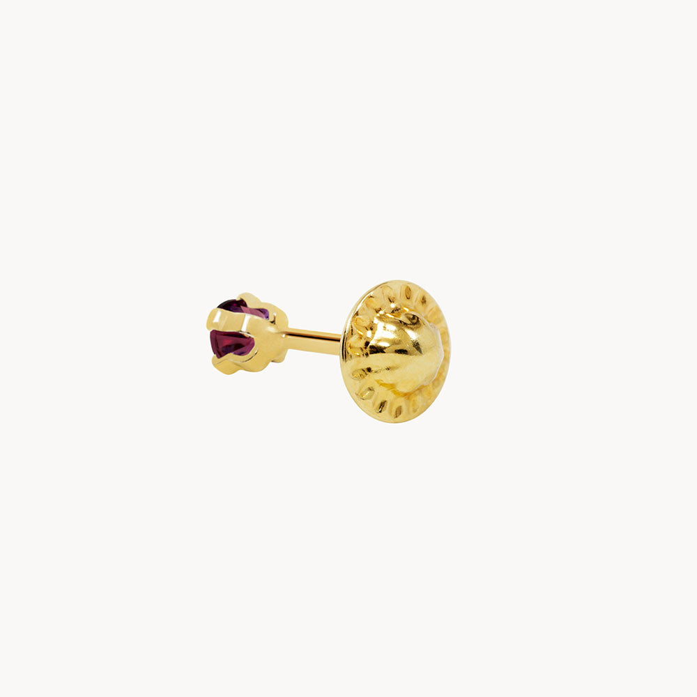 Ruby Nile Piercing - Sterling Silver 925 Gold-Plated - Jewel Edition