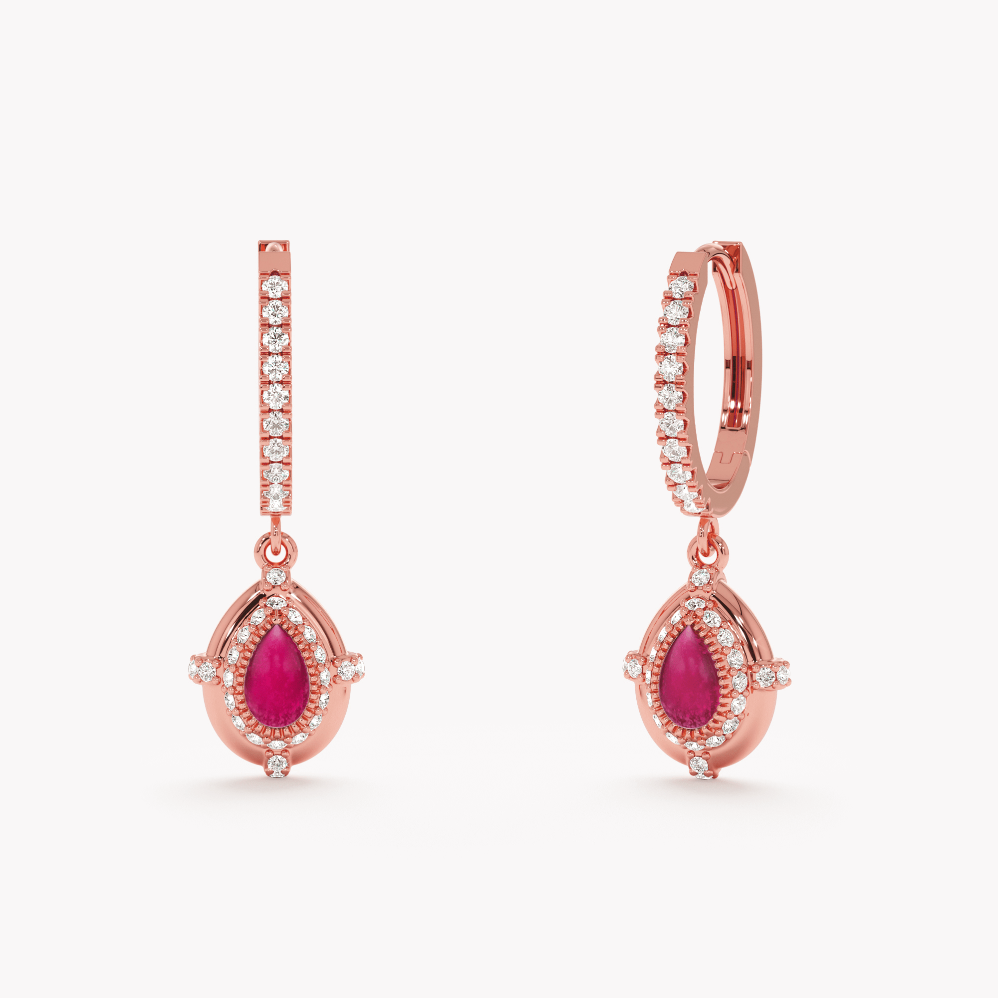 Pink Solstice Hoops